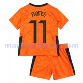 Maillot de Foot Pays-Bas Quincy Promes 11 Domicile UEFA EURO 2020 - Enfant